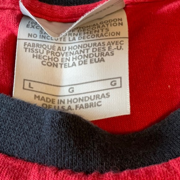 Nike Men's Red and Black Short Sleeve Tee - Picture 4 of 5